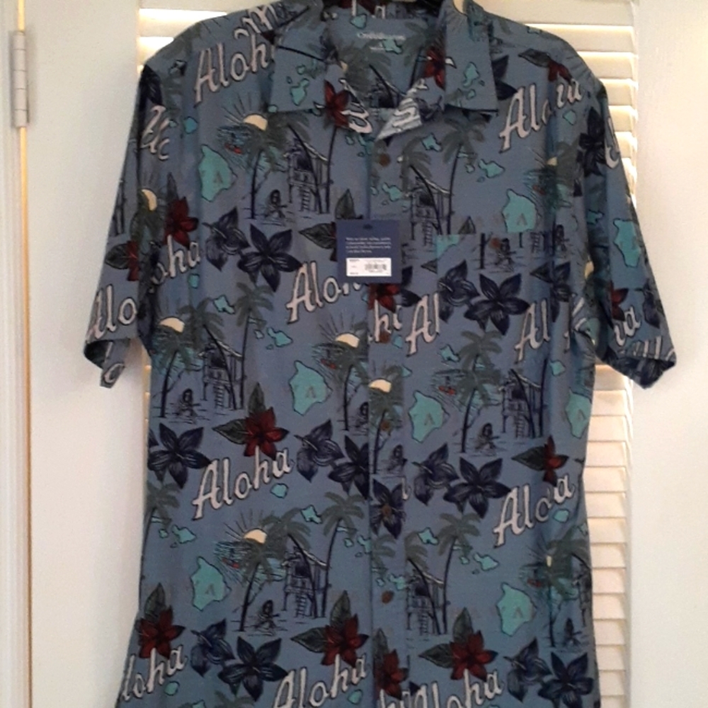 Croft & Barrow New Men's Festive Vacation Shirt Size L
